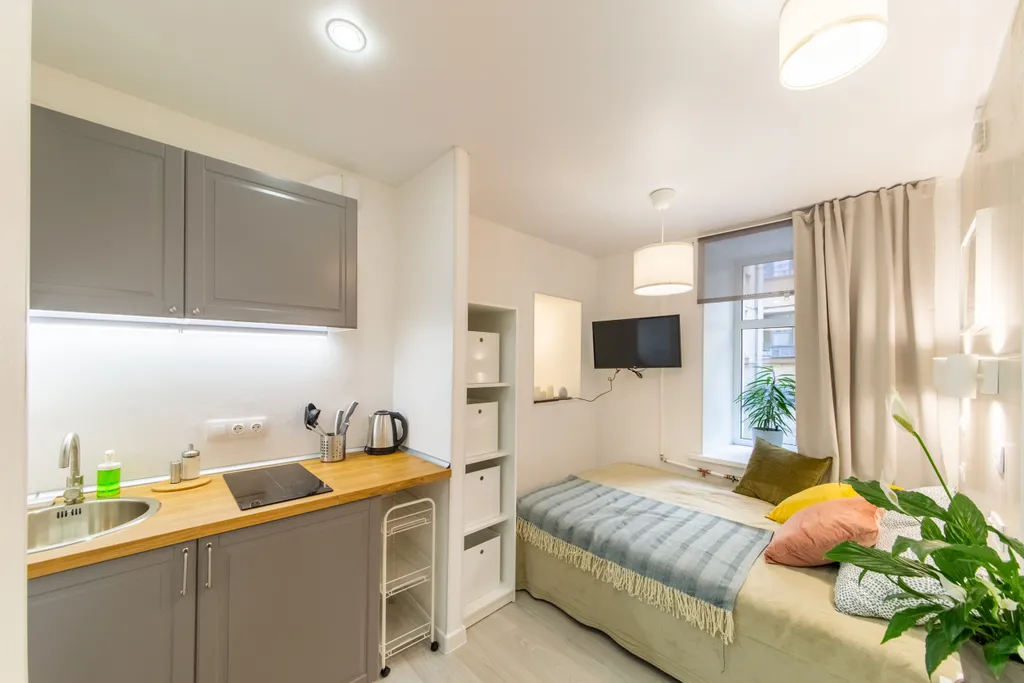 Квартира Квартира Эргономичная студия Monetka House IV — Санкт-Петербург