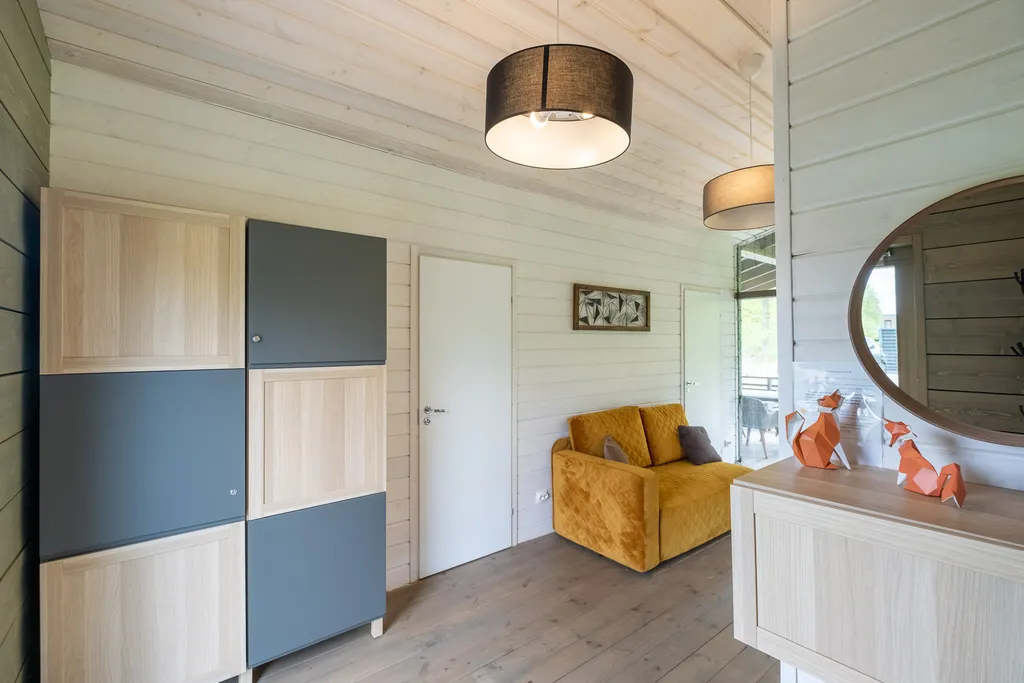 Лисий домик с камином