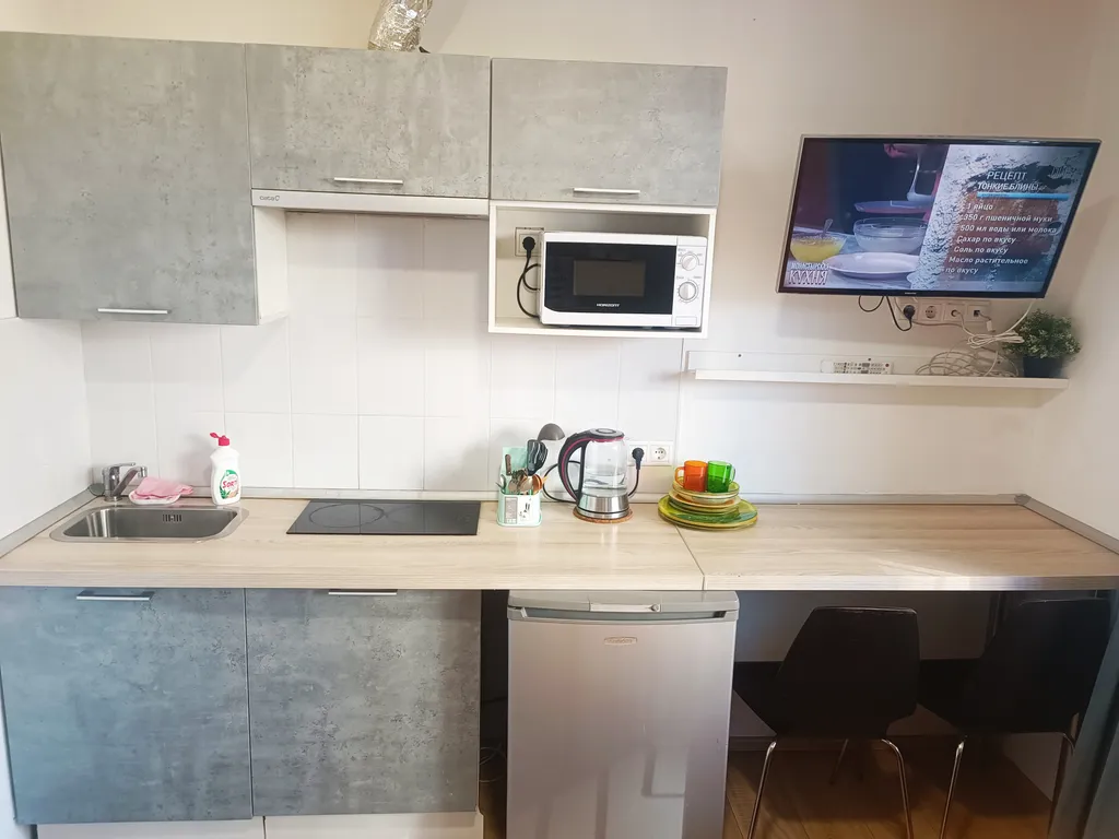 Трёхместная студия у Крокус Экспо и станции метро МЦД-D2 Пенягино