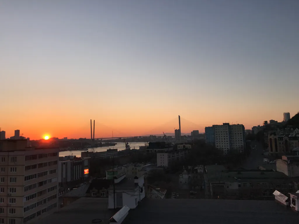 Квартира Квартира Студия в центре с шикарным видом на море и Золотой мост — Владивосток