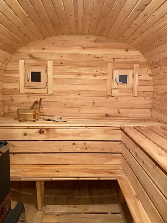 Шале Småland Люкке Хаус на хуторе близ речки