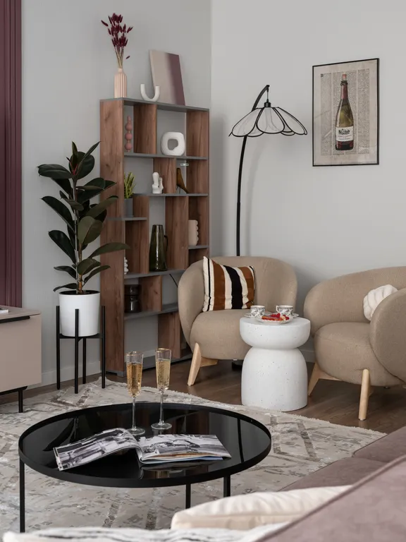 Просторная квартира у Патриарших с проектором