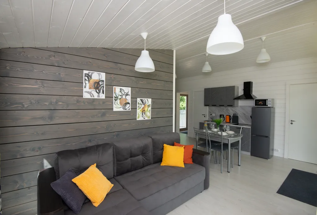 Дом Комфортный на заливе реки Нерль с видом на лес