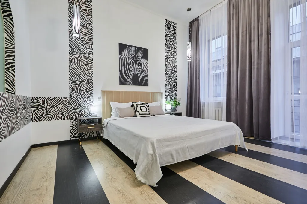 3 спальни, балкон, красивый дом