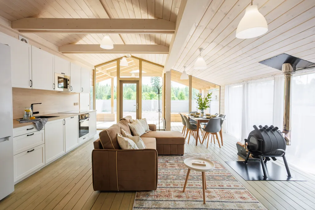 Загородный дом у леса и конюшни