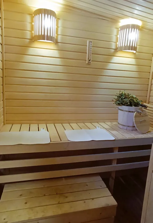 Новый гостевой дом и баня у Горного парка