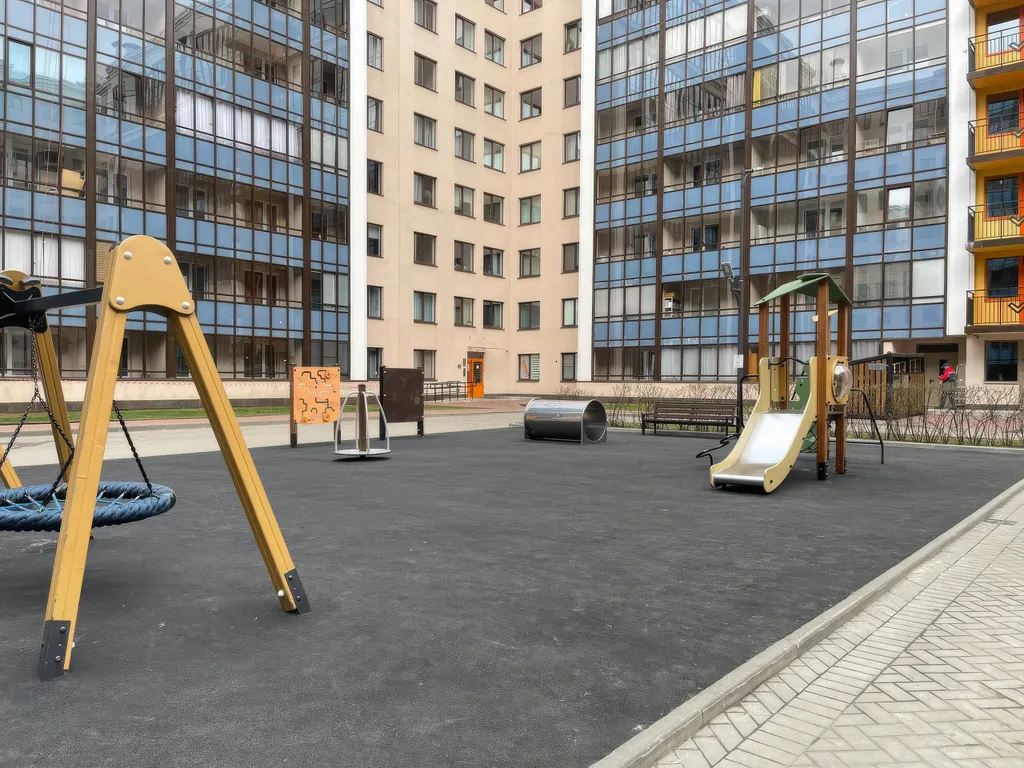Квартира Евро-двухкомнатная квартира в новом жк рядом с парком — Санкт-Петербург
