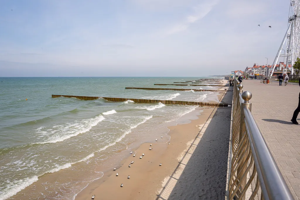 Квартира Квартира Апартамент с видом на море Морской Романтик в центре — Зеленоградск
