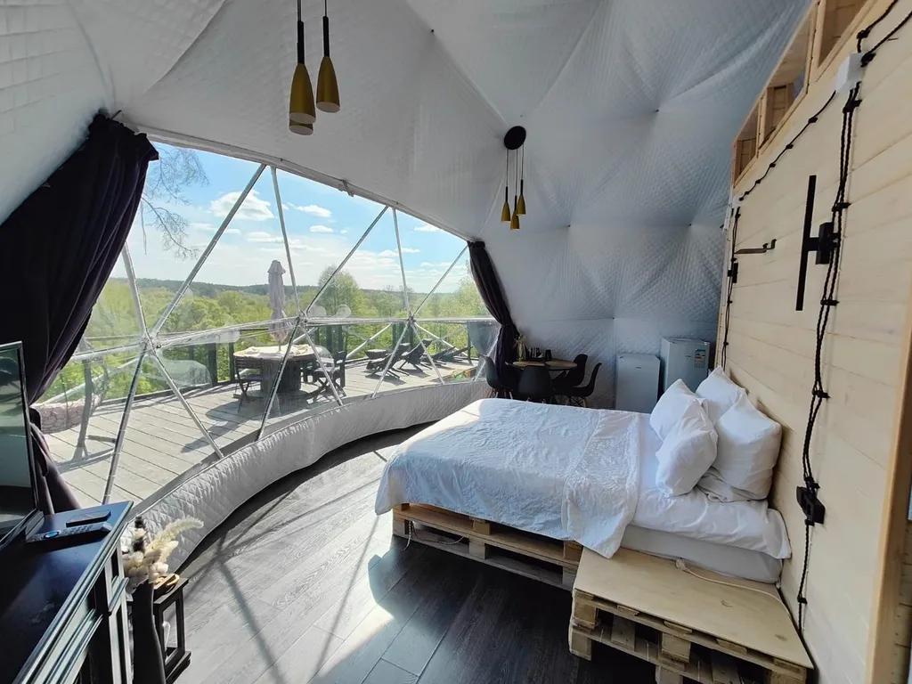 Глэмпгеокупол Домик на Оке