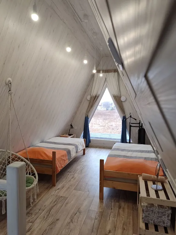 Дом А-фрейм для спокойного семейного отдыха