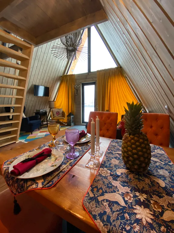 Шале Småland Люкке Хаус на хуторе близ речки