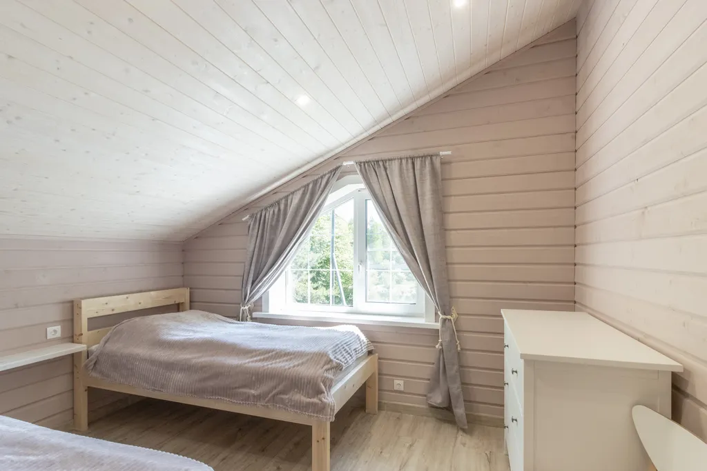 Коттедж Дом с бассейном в Карелии — Деревянное