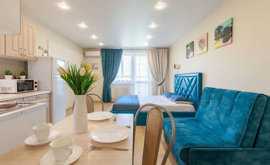 Апартаменты Квартиркаплаза семейный варианту Самарских терм, проектор