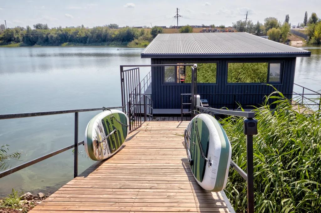 Дом Цапля на реке Саратовка