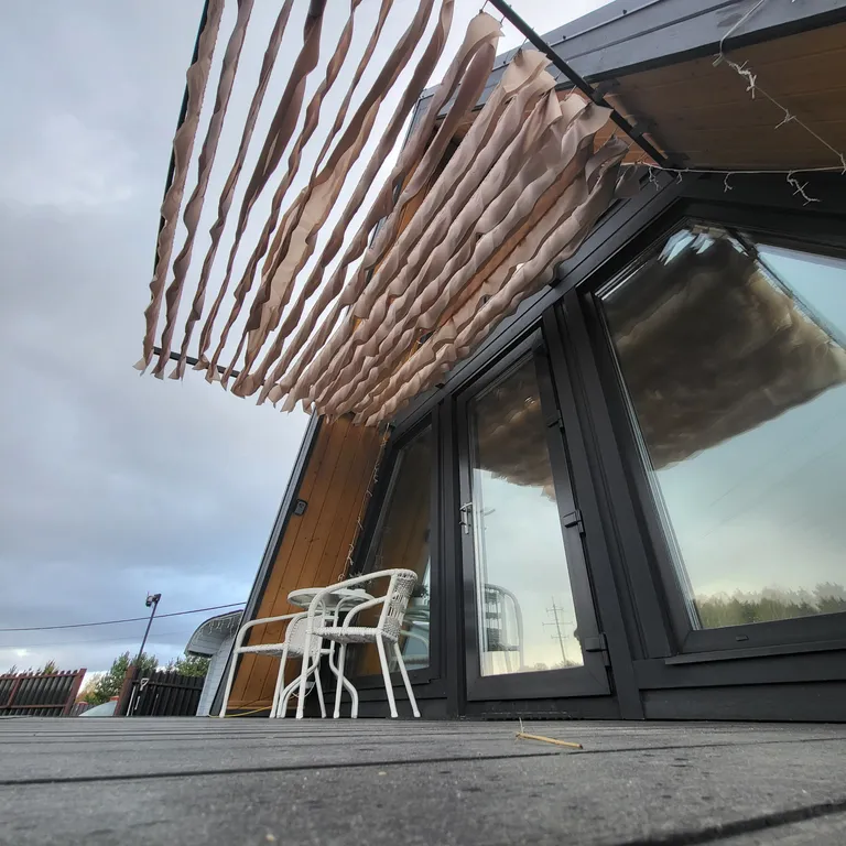 Уютный домик в стиле А-фрейм