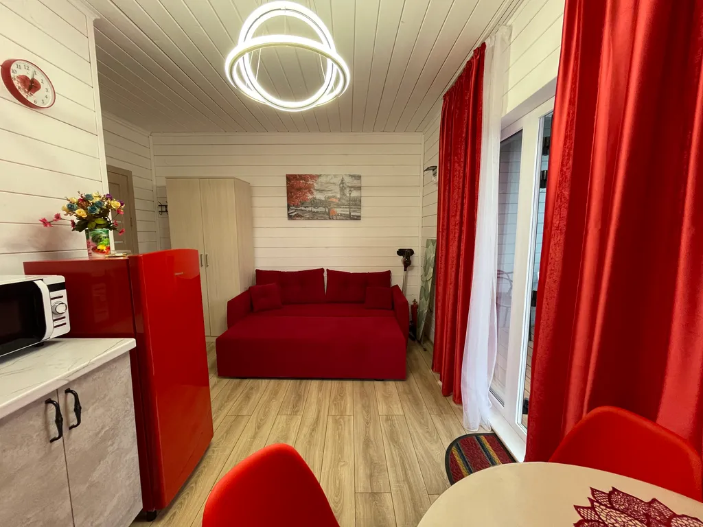 Эко дом под ключ на море на 4 человека, красный бархат