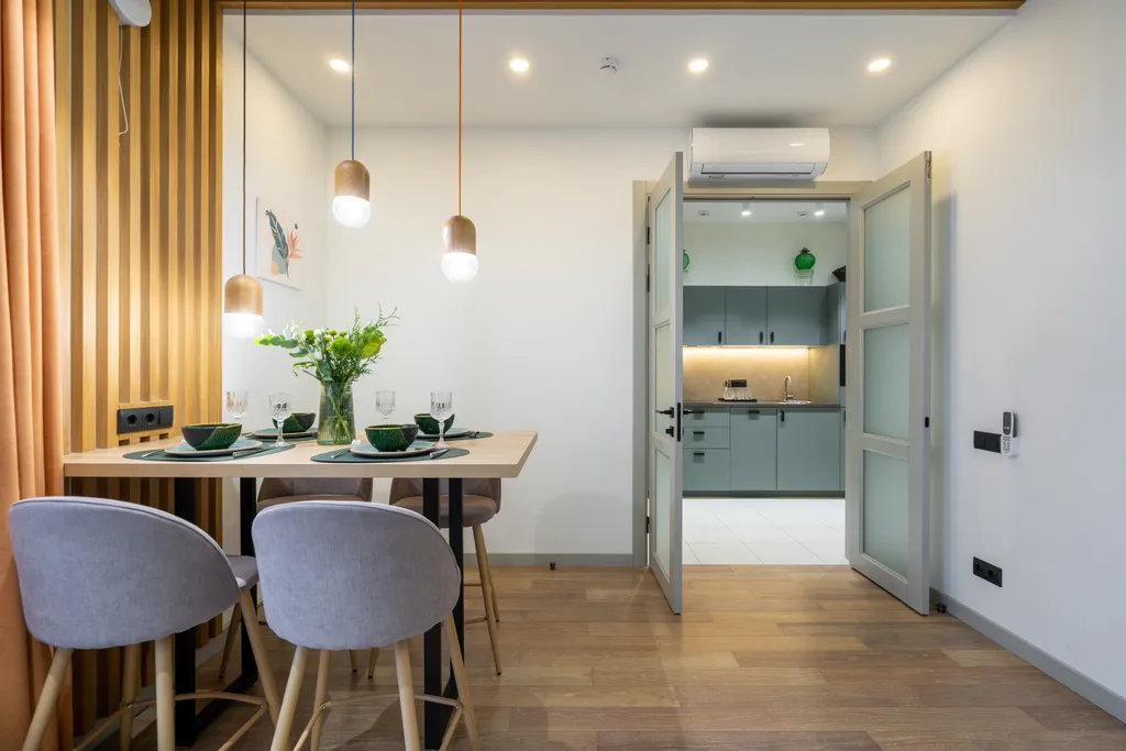 Дизайнерские апартаменты Охта КраСКИ Green