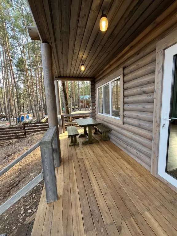 Коттеджи на берегу Волги в сосновом лесу. База отдыха " Хвоя Эко"