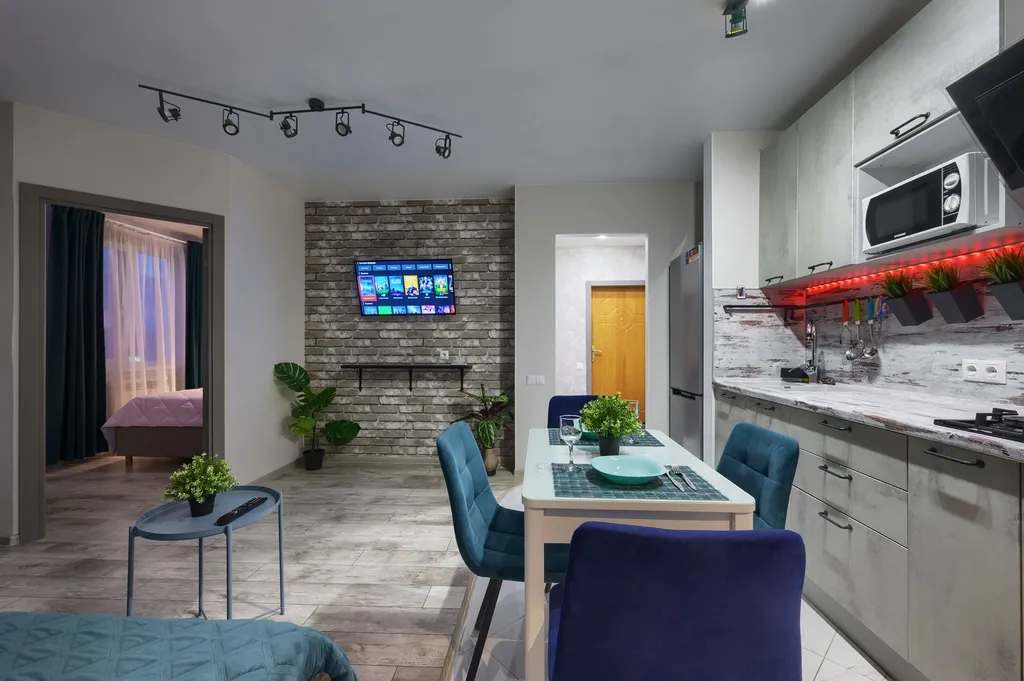 Шикарный 2-комнатный апартамент Loft Studio возле ТЦ Волгомолл