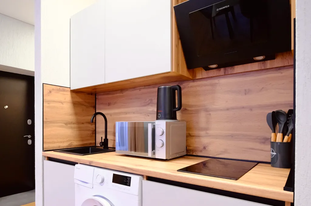 Студия с красивым видом