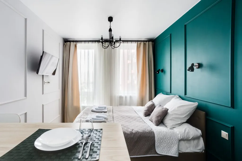 Квартира Бирюзовая студия рядом с Мегой и Ашаном — аренда посуточно в Химки