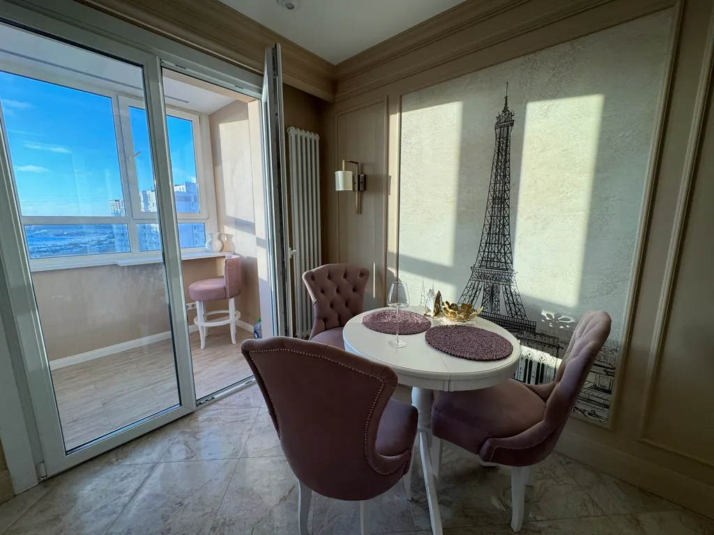 Квартира с новым ремонтом на центральной улице города