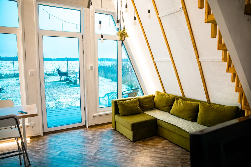 Дом с террасой и мангальной зоной для отдыха