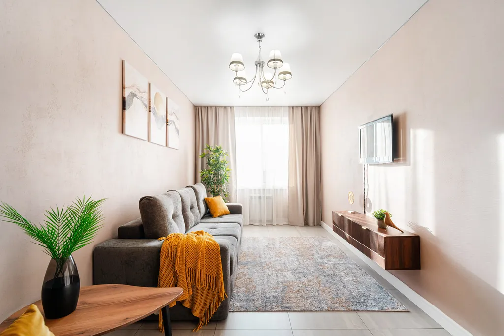 Евро-двушка в новом ЖК - до 3 гостей