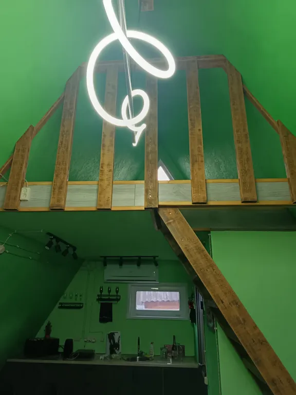 А-фрейм с видом на лес и с банным чаном