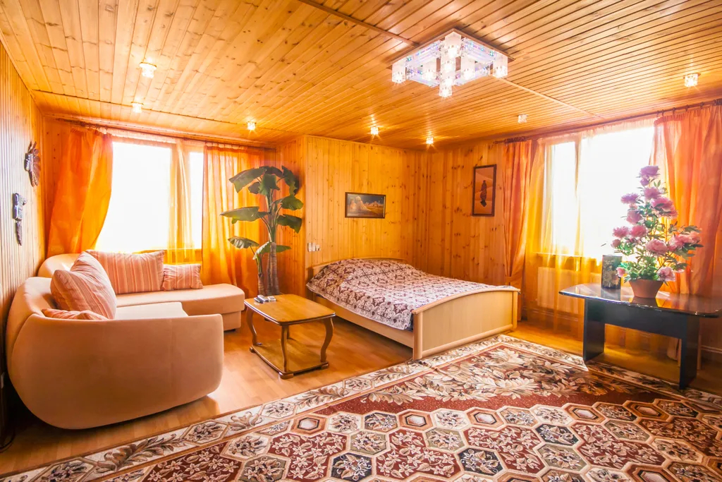 Дом с камином и бильярдом для двух семей