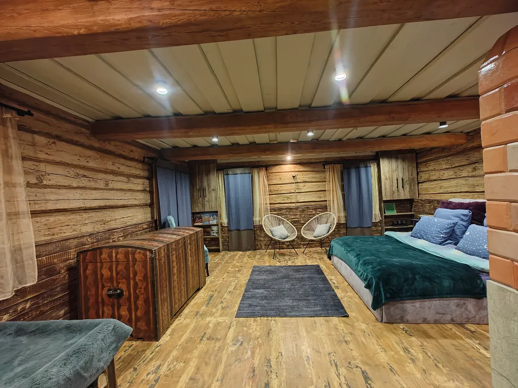 "Кот и Печка", синий дом, красота, тишина и ты