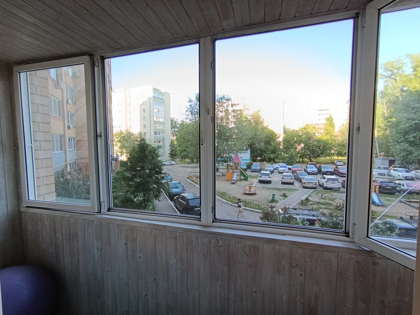 На открывающихся створках москитные сетки