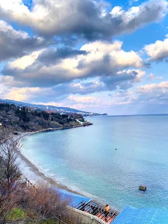 Квартира у пляжа Зеленый мыс с видом на море