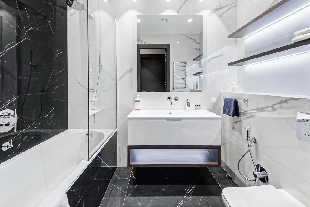 Уютный стильный романтичный апартамент на 60м этаже Neva Tower