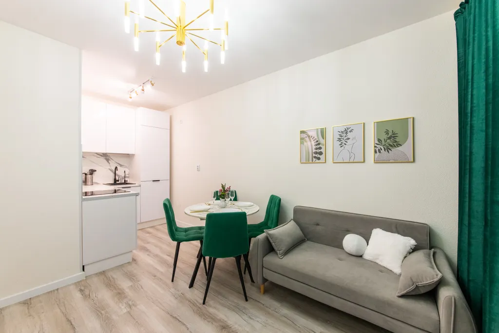 Современная красивая 1-комнатная квартира