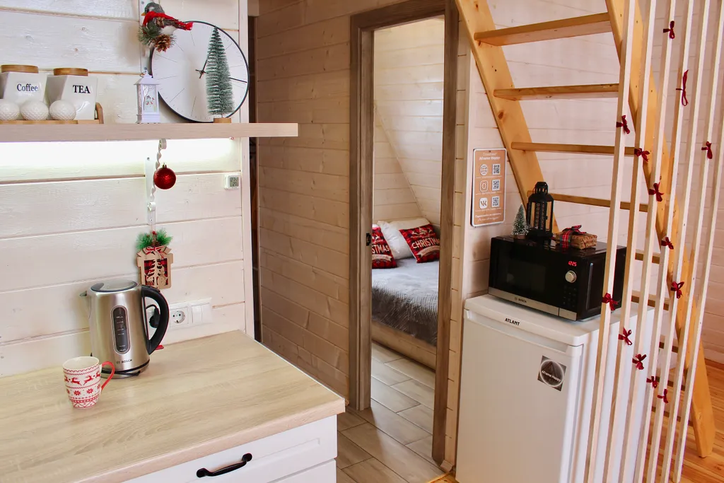 Коттедж A-frame дом Янтарь — Образцово