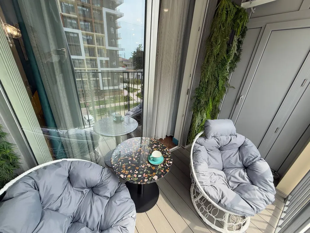 Морская симфония - уютная студия с видом на море и открытым бассейном