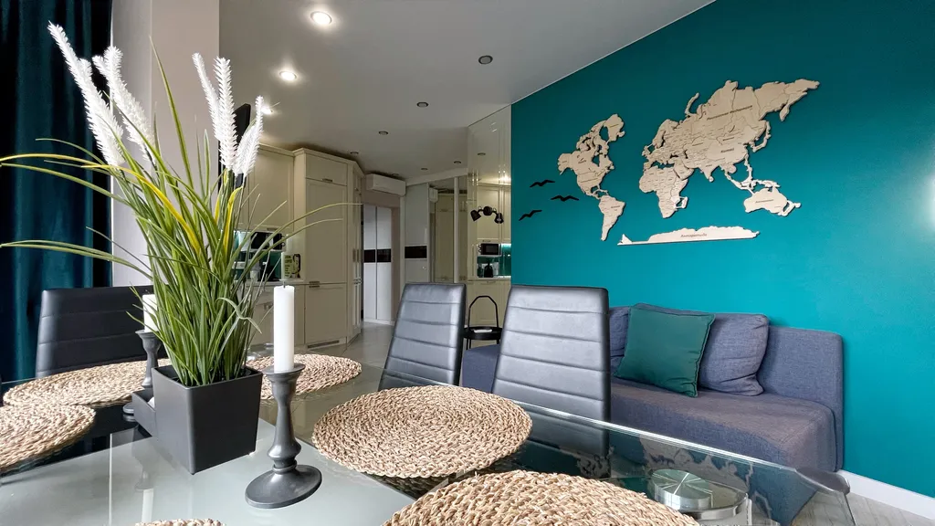 Квартира Апартаменты Grand-Marina Premier с балконом и видом на пальмовую аллею — Сочи
