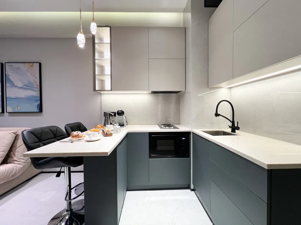 Современная стильная студия с видом на Tashkent City