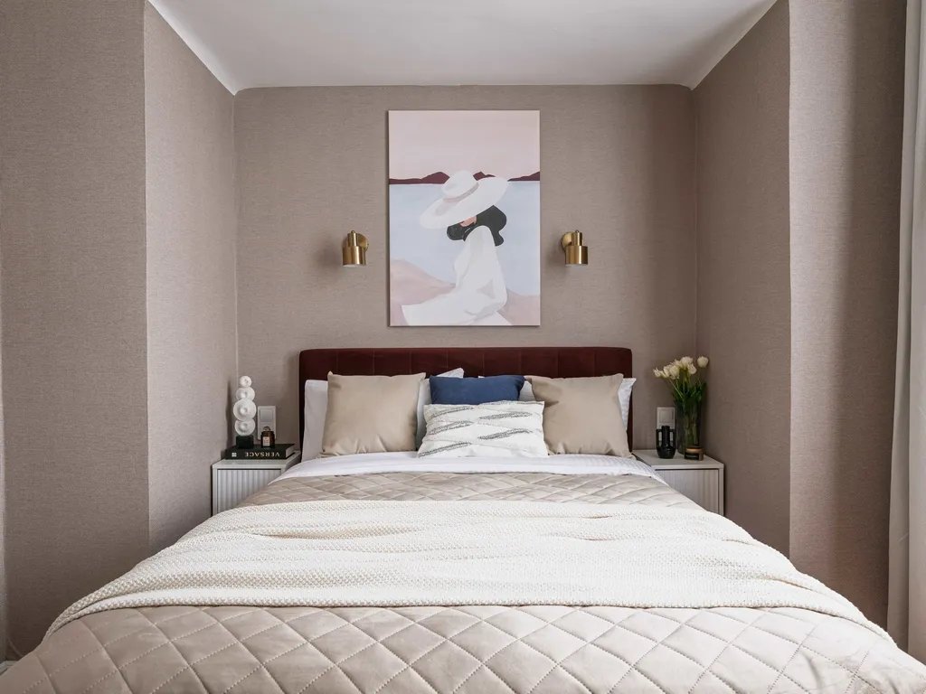 Просторная квартира с тремя спальными и балконом с видом