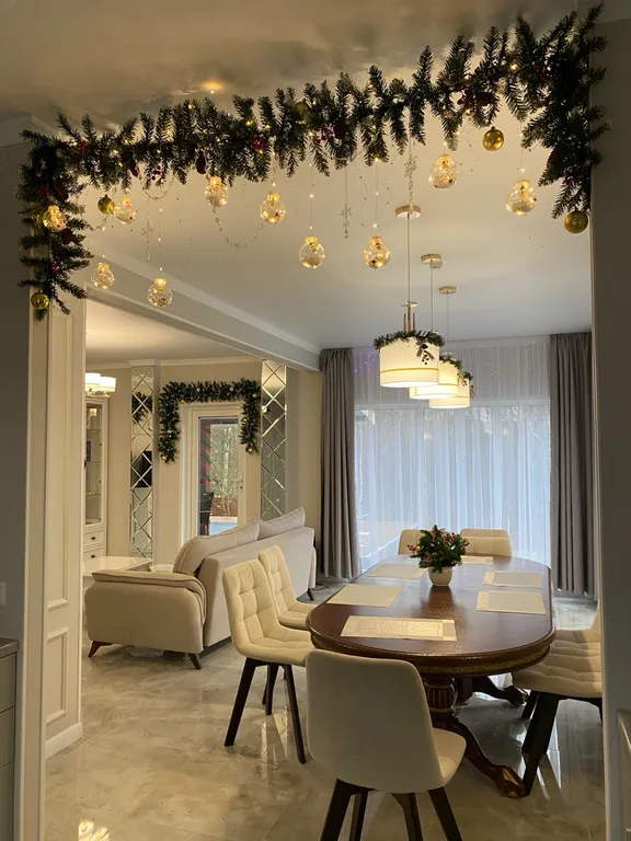 Коттедж Перламутр с сауной и 4 спальнями