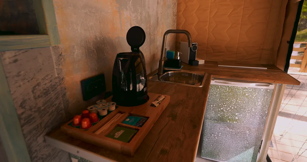 Лодж на холме с видом на озеро