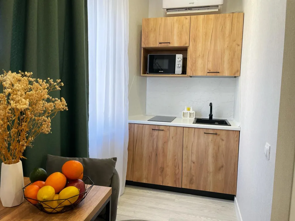 Апартаменты с видом на горы в 3 минутах до пляжа