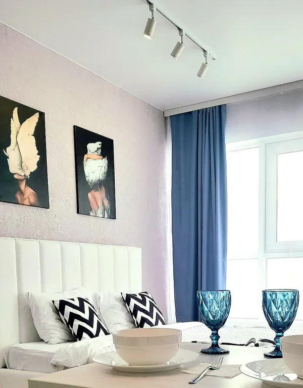 Студия Birds на 23 этаже с панорамным видом на реку