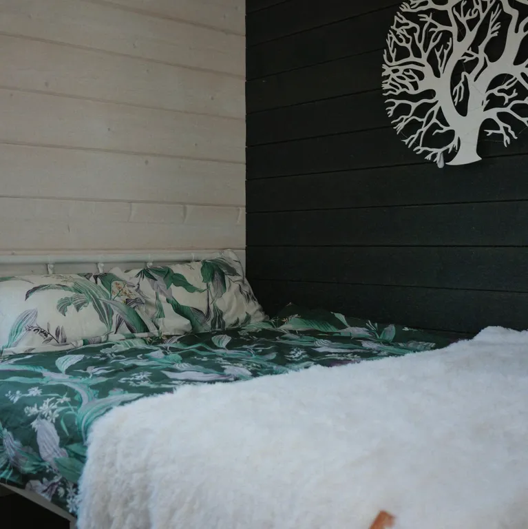 Современный уютный дом с видом на лес