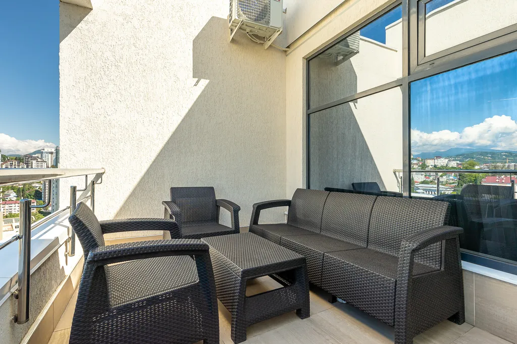 Апартамент с 2 спальнями и с 2 балконами