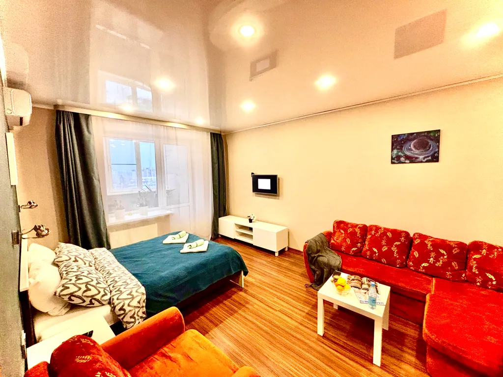 Евродвушка рядом с термами, кванью и музеем космонавтики с 5 кроватями