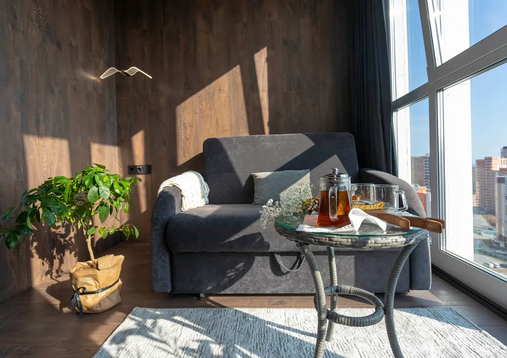 Квартира с видом на море на высоком этаже, рядом с островом Русским