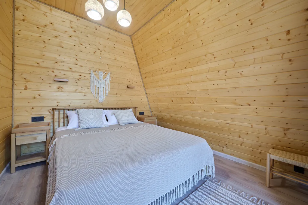 Коттедж Коттедж Уютное шале с 1 спальней + гостиная с кухней и ванной комнатой — Мезмай