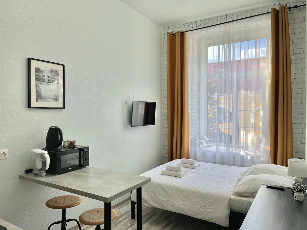 Квартира Квартира Простые Сезоны на Бугском — Комфорт с 1 кроватью — Санкт-Петербург